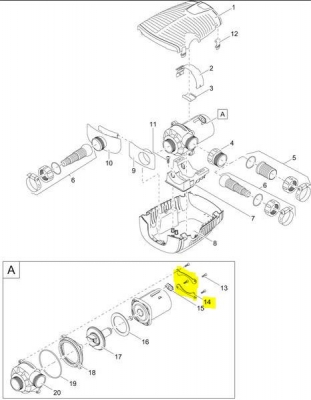 Adapter Zwischengehuse EC 2